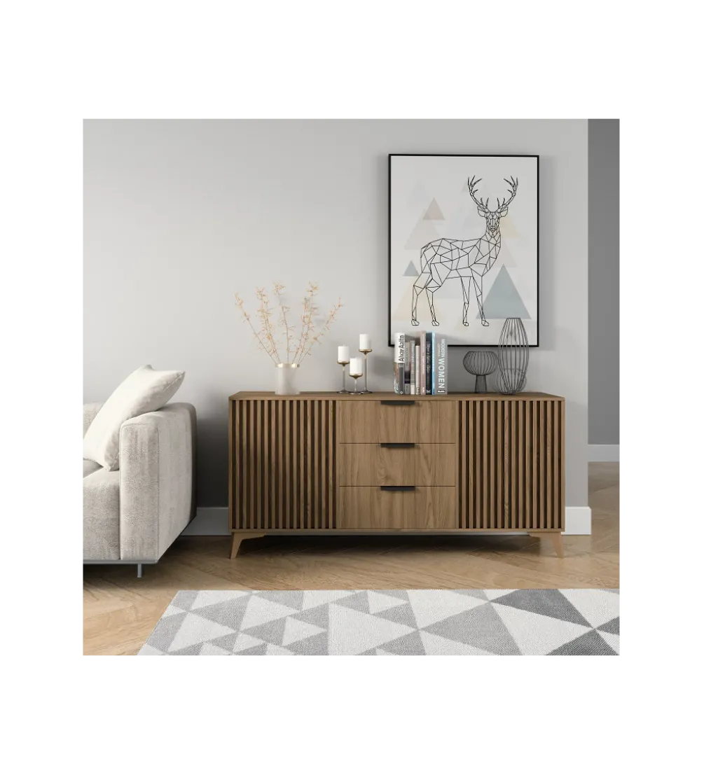 Komoda ENTSIAN 150 cm w optyce dąb artisan