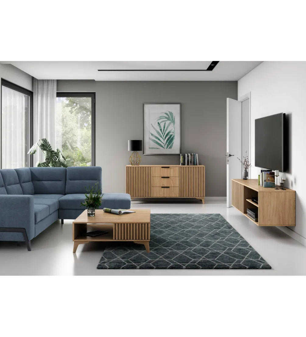 Komoda ENTSIAN 150 cm w optyce dąb artisan
