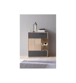 Komoda ESPERO 156 cm Dąb Sękaty W Kolorze Bianco