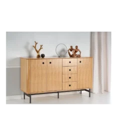 Komoda ESPERO 184 cm dąb sękaty w kolorze bianco