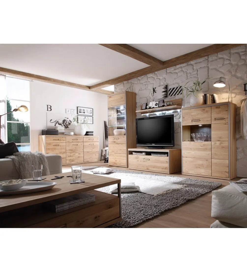 Komoda ESPERO dąb sękaty w kolorze bianco