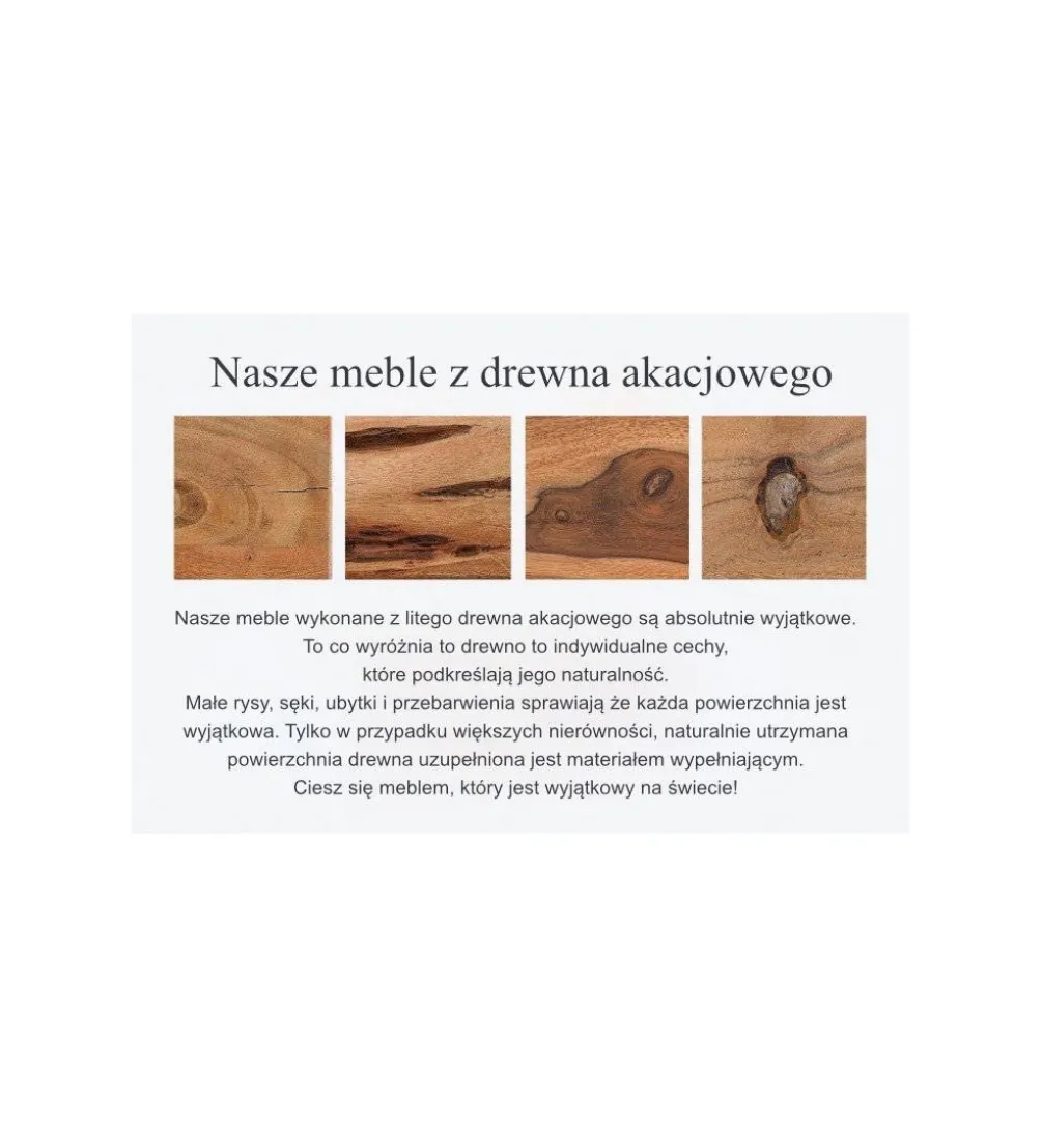 Komoda EUFRAT Amazonas 140 cm drewno akacja