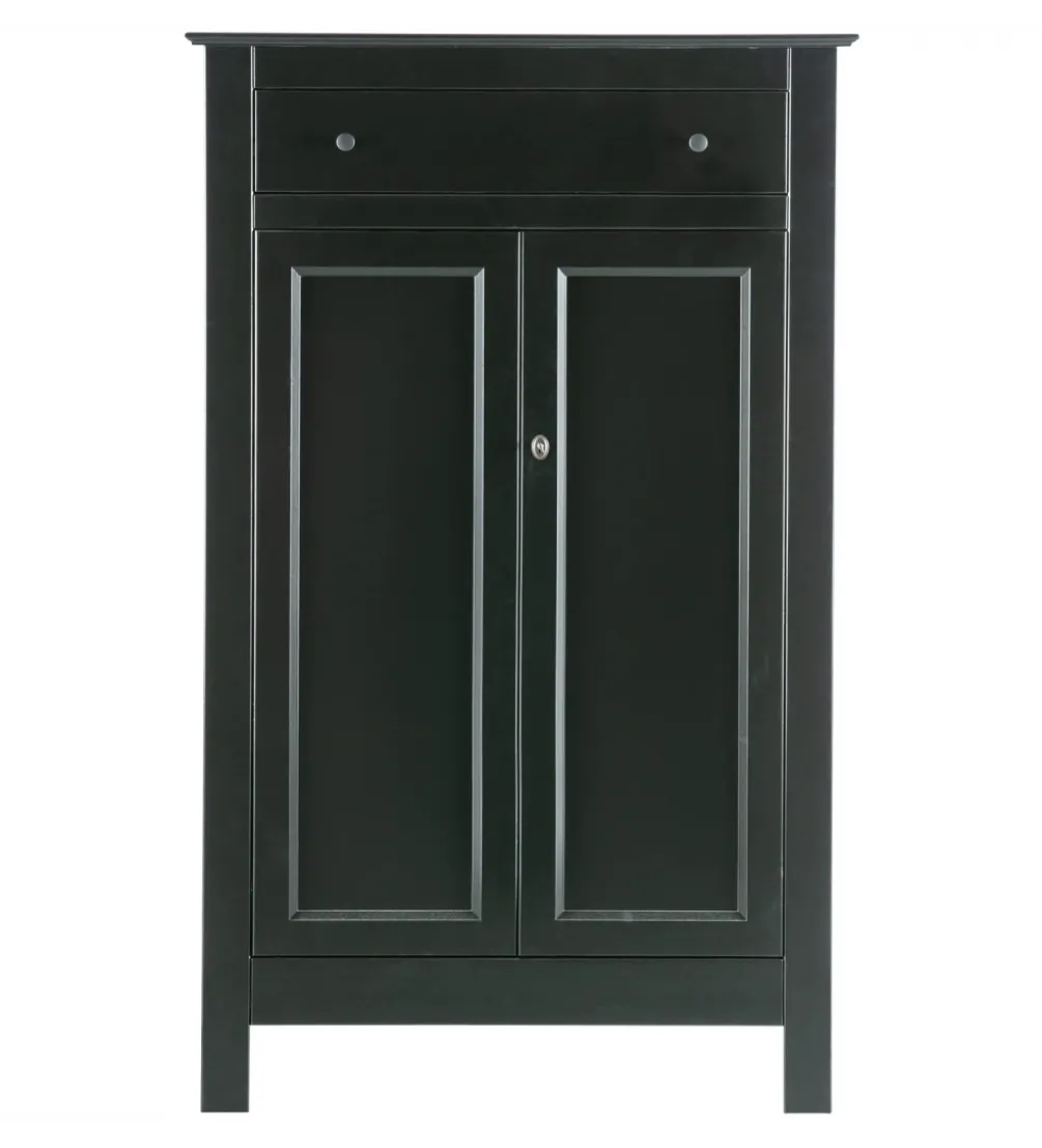 Komoda EVA 150 cm drewno sosna czarna