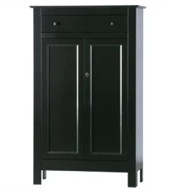 Komoda EVA 150 cm drewno sosna czarna