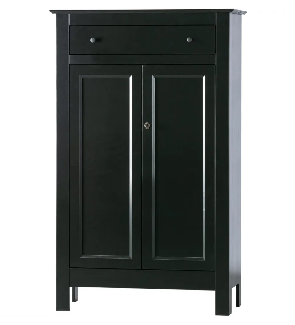 Komoda EVA 150 cm drewno sosna czarna