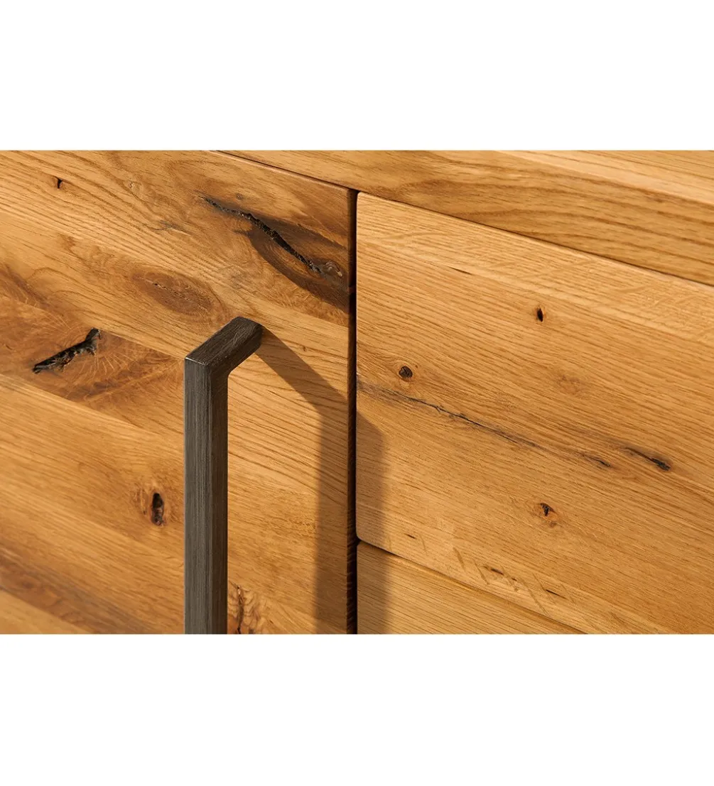 Komoda FACTORY Thor 200 cm drewno dziki dąb