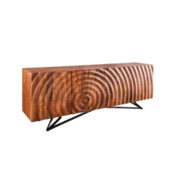 Komoda GANSU 177 cm drewno mango brąz