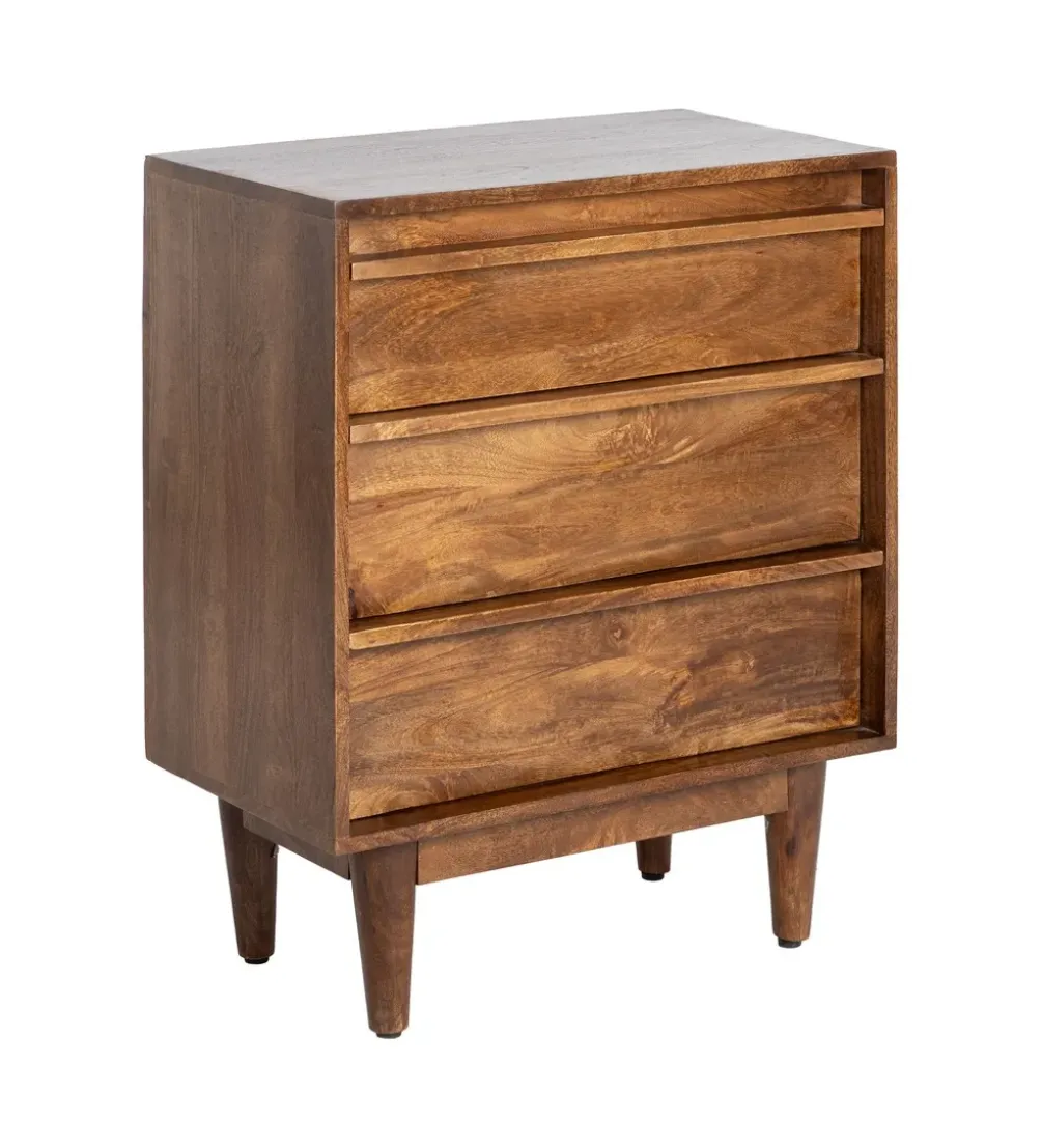 Komoda GARREL 70 cm drewno mango brązowa