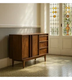 Komoda GARREL 150 cm drewno mango brązowa