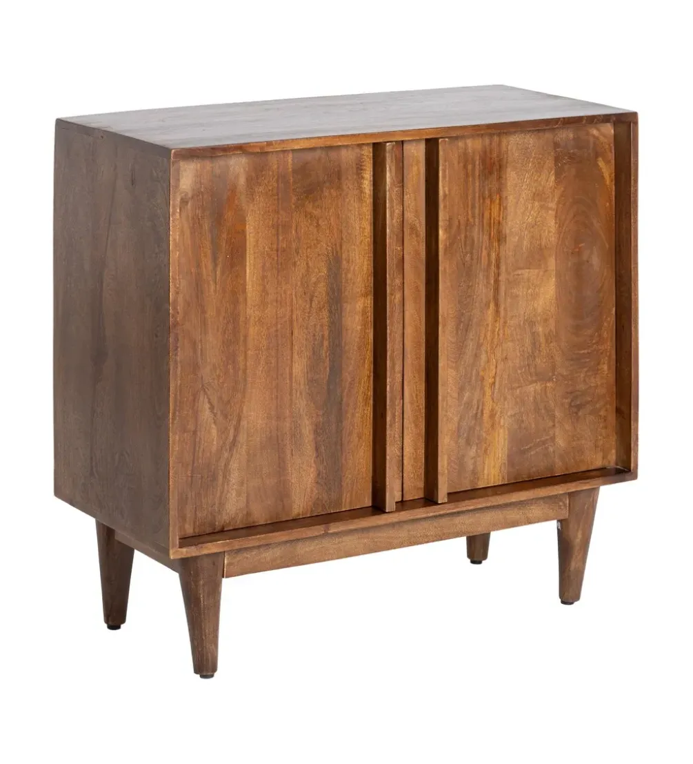 Komoda GARREL 90 cm drewno mango brązowa