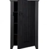 Komoda GIJS 142 cm drewno sosna czarna
