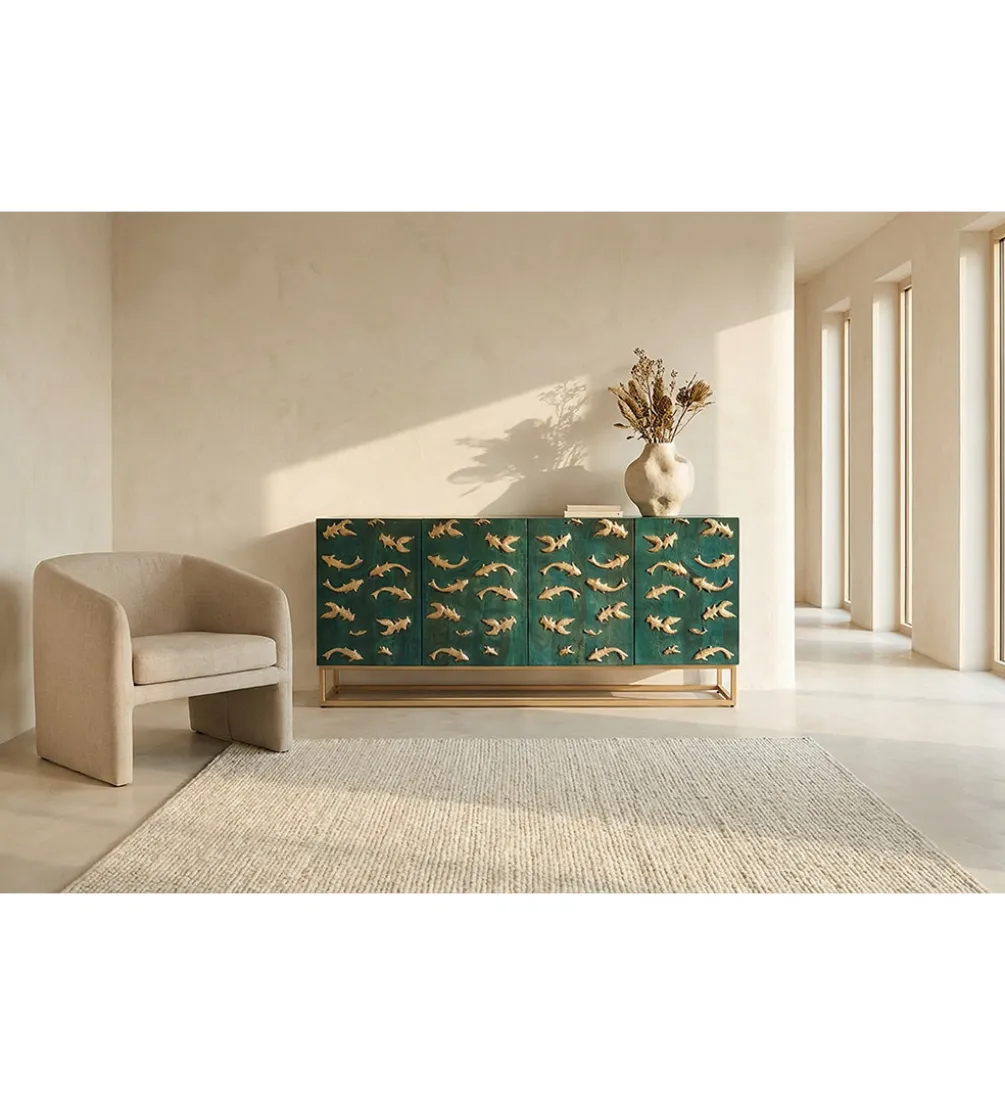 Komoda GIULIO 180 x 80 cm naturalna