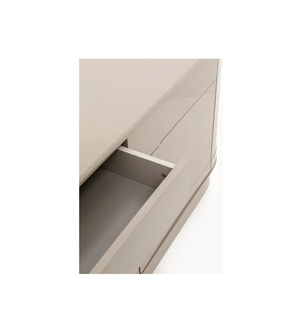 Komoda GLOSSY 160 x 76 cm taupe