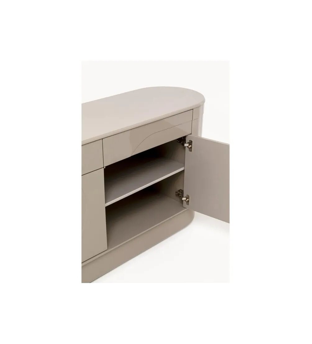 Komoda GLOSSY 160 x 76 cm taupe