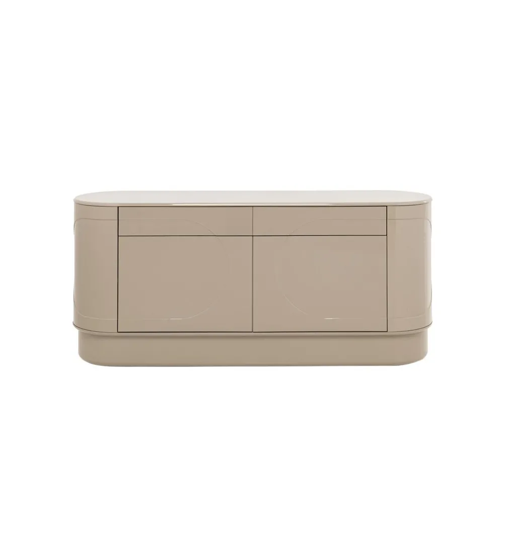 Komoda GLOSSY 160 x 76 cm taupe