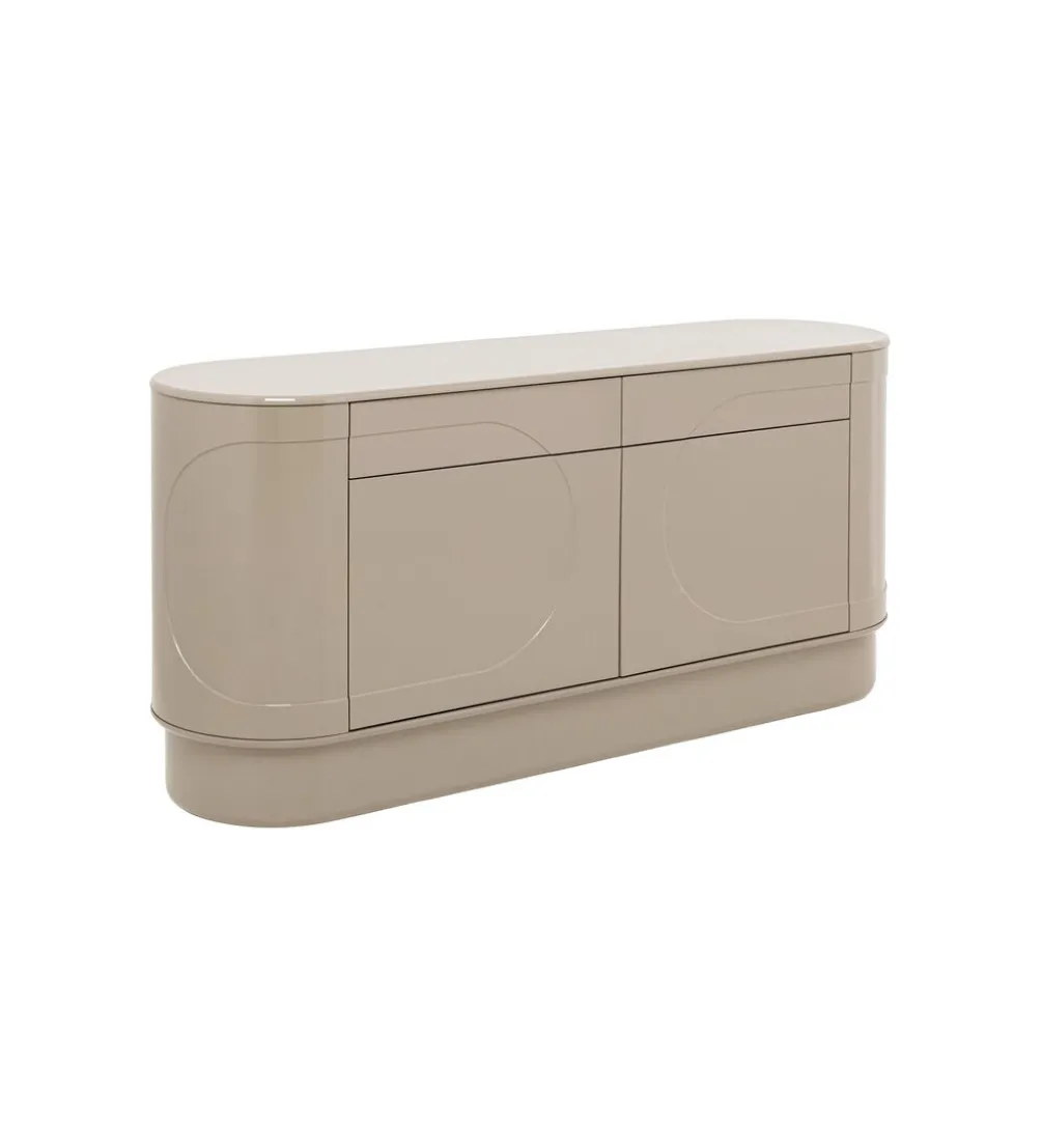 Komoda GLOSSY 160 x 76 cm taupe