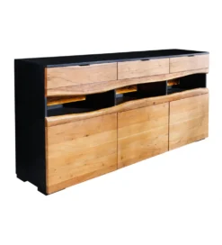 Komoda GRAND ACACIA 180 cm drewno akcja LED
