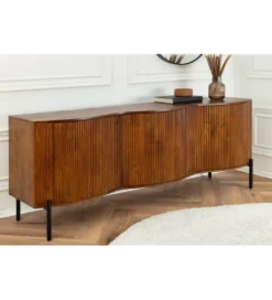 Komoda GRANDEUR 180 cm drewno mango brązowa