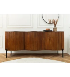 Komoda GRANDEUR 180 cm drewno mango brązowa