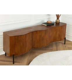 Komoda GRANDEUR 180 cm drewno mango brązowa