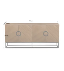 Komoda GRANDEZZA 180 cm kolor drewna orzecha