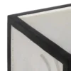 Komoda HALENSA 102 cm drewno mango czarnobiała