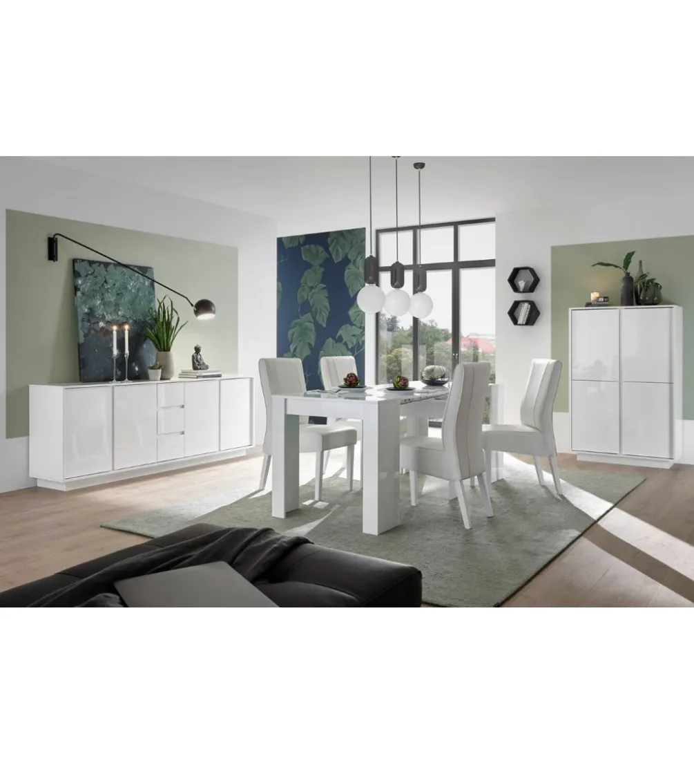 Komoda ICEE 210 cm biała