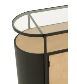 Komoda IVY 150 cm naturalna czarna