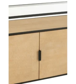 Komoda IVY 150 cm naturalna czarna