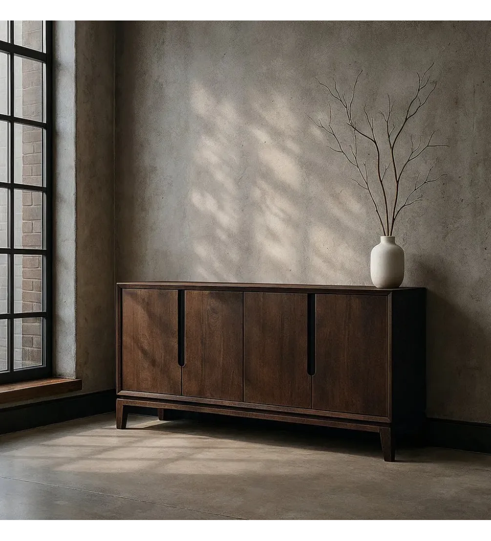 Komoda KILIAN 190 cm drewno mango brązowa