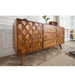 Komoda Komodo Mystic Living 145 cm drewno Sheesham