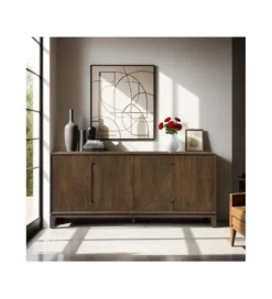 Komoda KORTE 190 cm drewno mango brąz