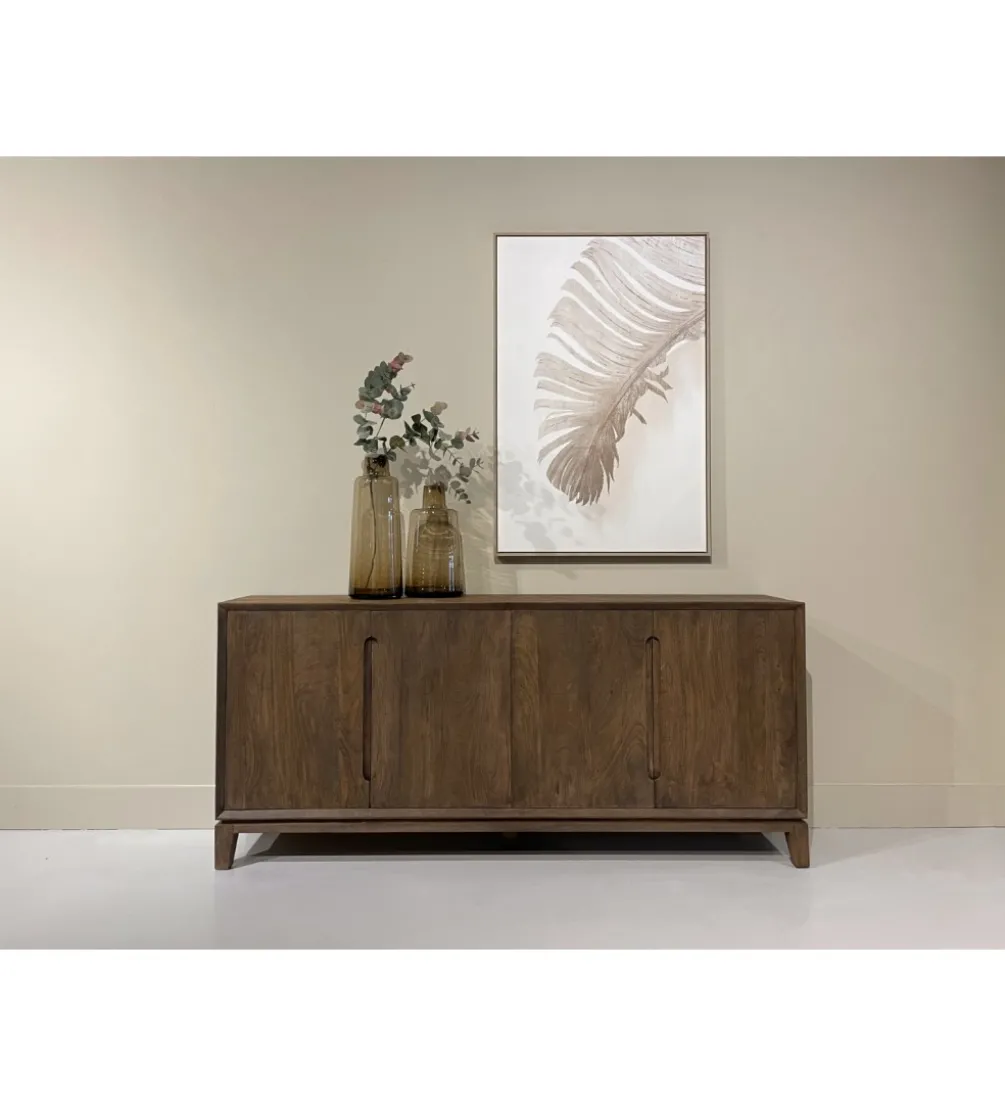 Komoda KORTE 190 cm drewno mango brąz