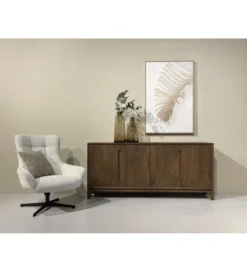 Komoda KORTE 190 cm drewno mango brąz