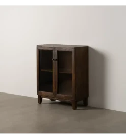 Komoda KOST 80 cm drewno mango brązowy