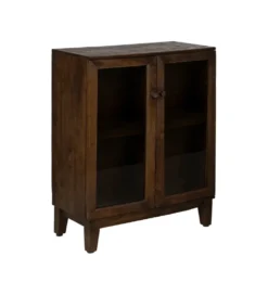 Komoda KOST 80 cm drewno mango brązowy
