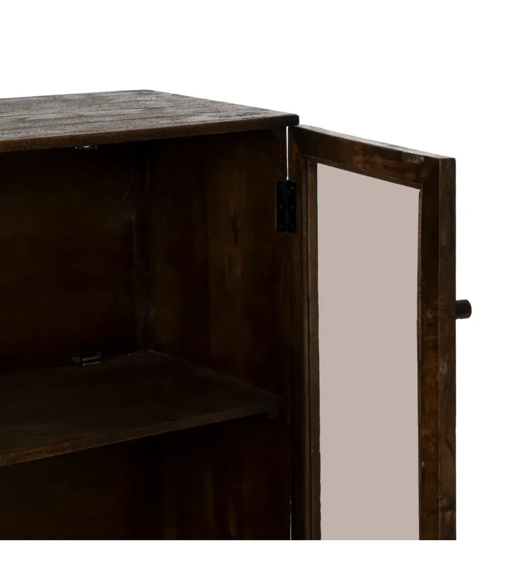 Komoda KOST 80 cm drewno mango brązowy