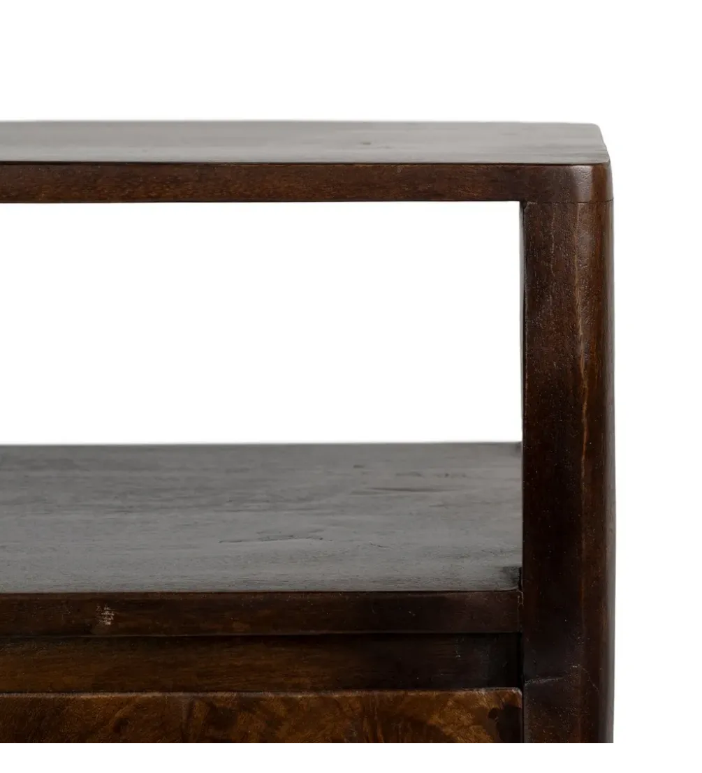 Komoda KURT 120 cm drewno mango ciemny brąz