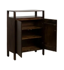 Komoda KURT 120 cm drewno mango ciemny brąz