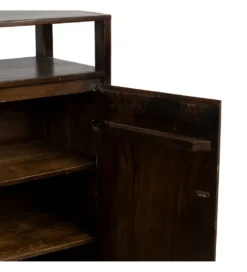 Komoda KURT 120 cm drewno mango ciemny brąz