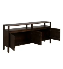 Komoda KURT 190 cm drewno mango ciemny brąz