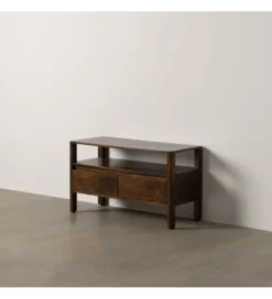 Komoda KURT 97 cm drewno mango ciemny brąz