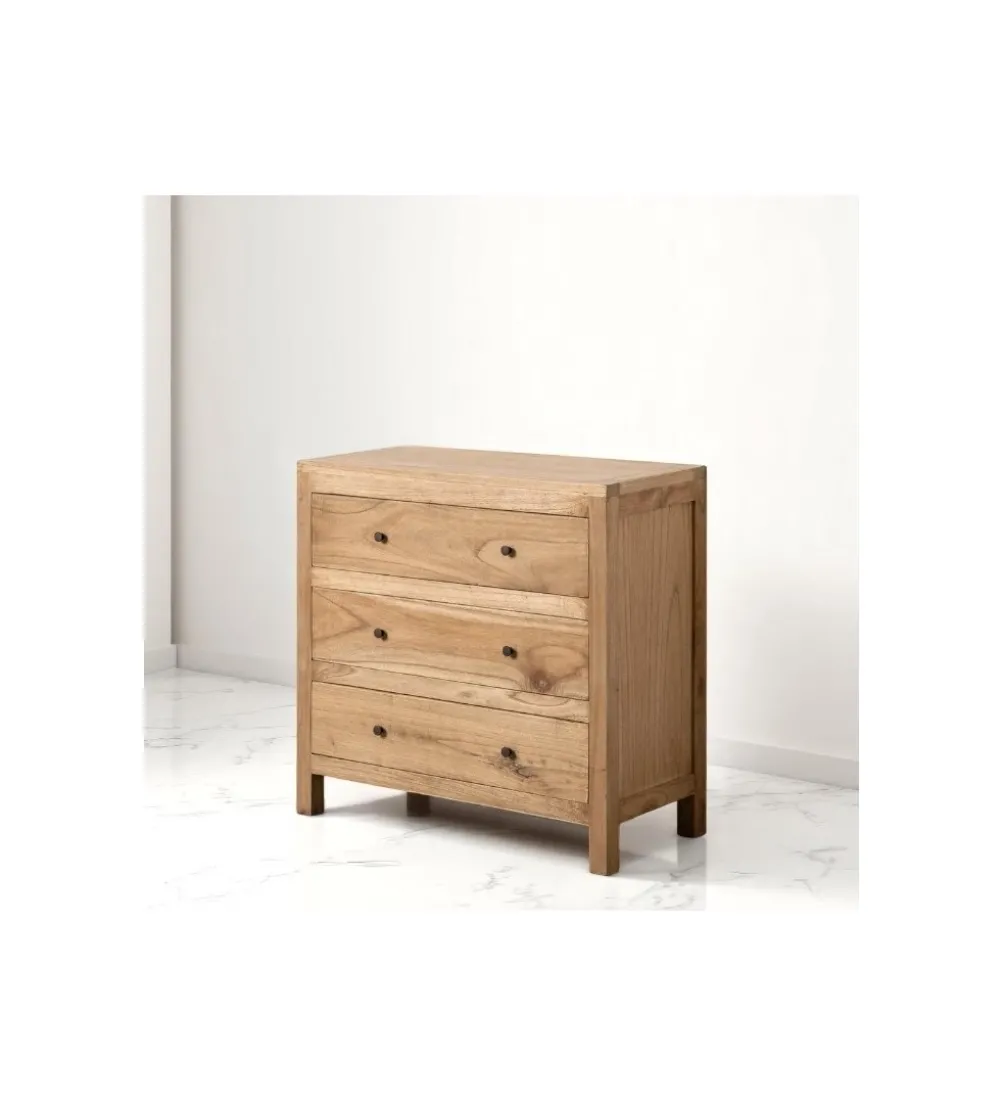 Komoda KUTYJU 90 cm drewno mindi