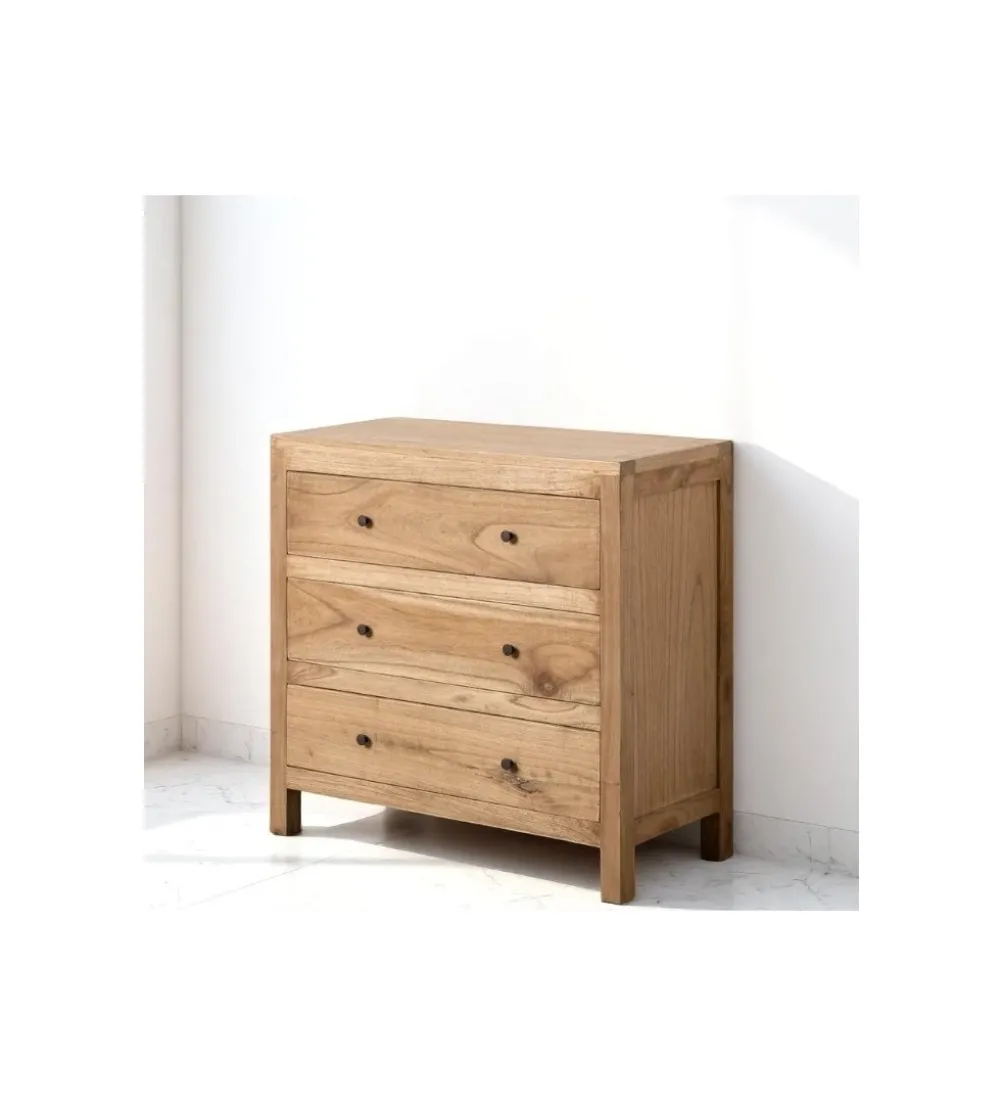 Komoda KUTYJU 90 cm drewno mindi