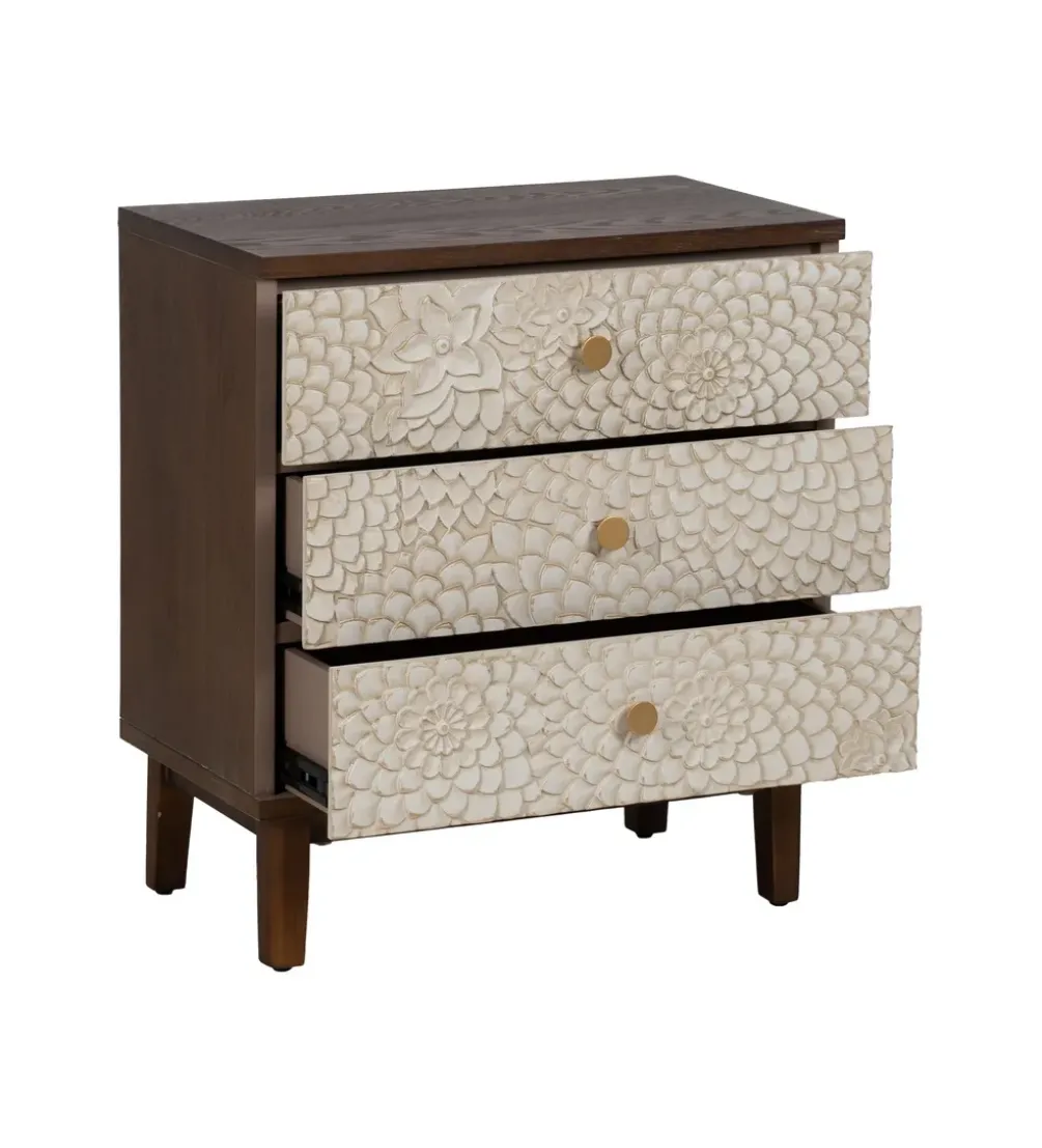 Komoda LAPUNA 71 cm drewno sosny