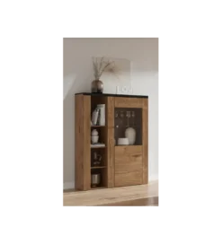 Komoda LARONA 100 cm o wybarwieniu dąb lefkas z kolorem touchwood