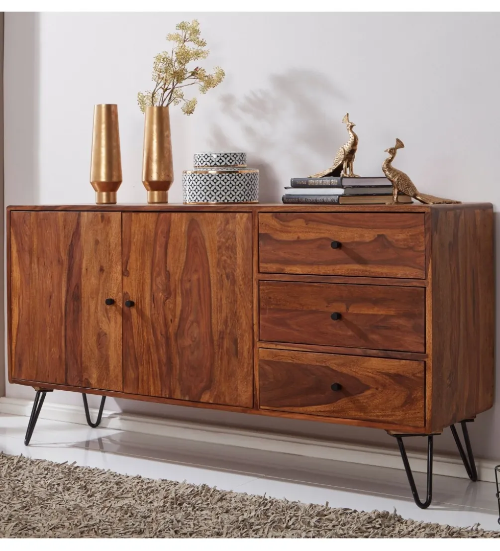 Komoda LORENZO 140 cm drewno sheesham