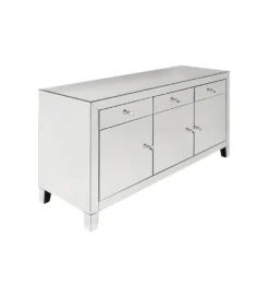 Komoda lustrzana Luxury  140 cm transparentna