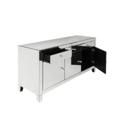 Komoda lustrzana Luxury  140 cm transparentna