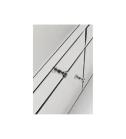 Komoda lustrzana Luxury  140 cm transparentna